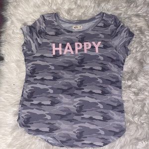 Hollister camo Happy short sleeve shirt